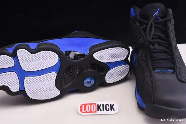 1st Kicks Shoes Black Royal Hyper Retro Jordan 414571-040 13 0605
